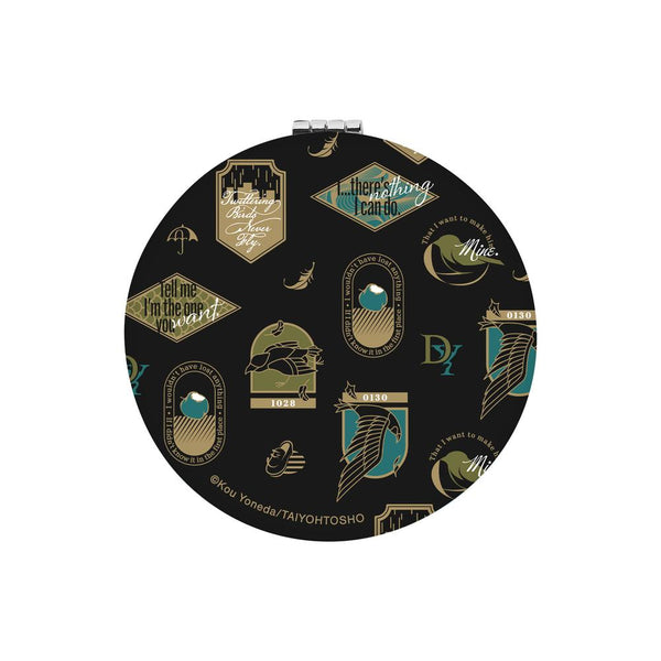 『囀る鳥は羽ばたかない』矢代&百目鬼 モチーフ柄 丸型折りたたみミラー【202507再販】